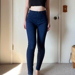 UNIQLO Women's Navy and Blue Jeans